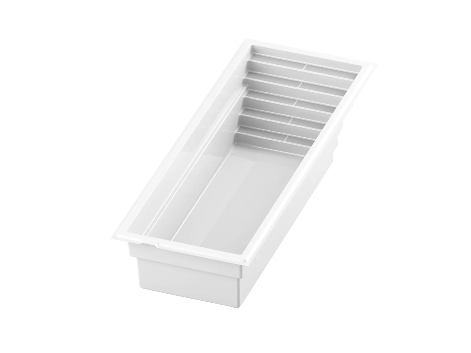 Piscine creusée en fibre de verre Mova, modèle 9x24 - Couloir athlétique, vue d’angle